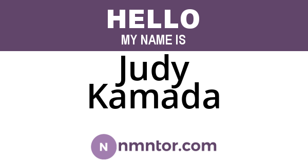 Judy Kamada