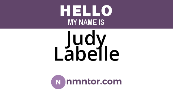 Judy Labelle