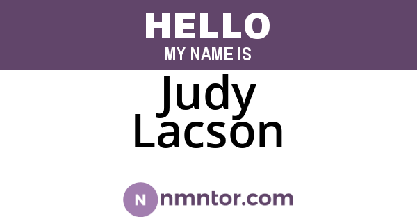 Judy Lacson