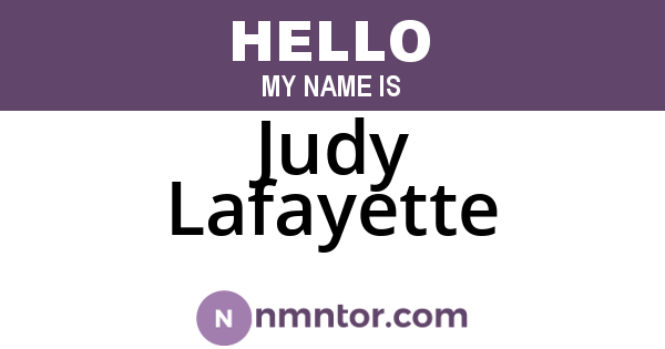 Judy Lafayette