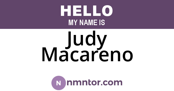 Judy Macareno
