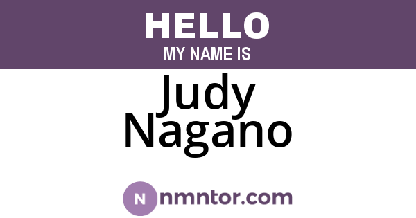 Judy Nagano