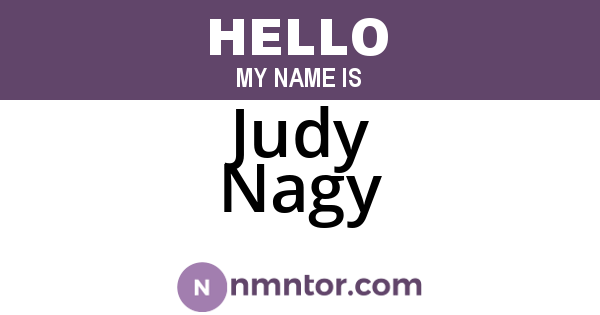 Judy Nagy