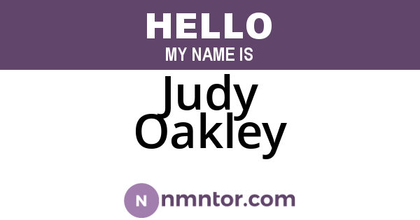 Judy Oakley