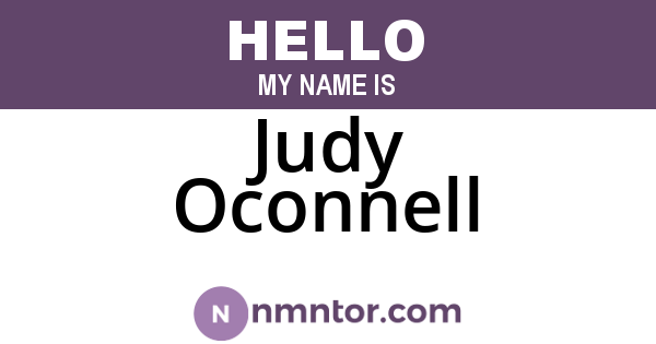 Judy Oconnell