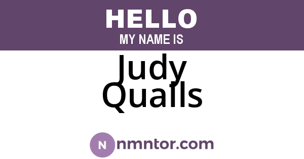 Judy Qualls