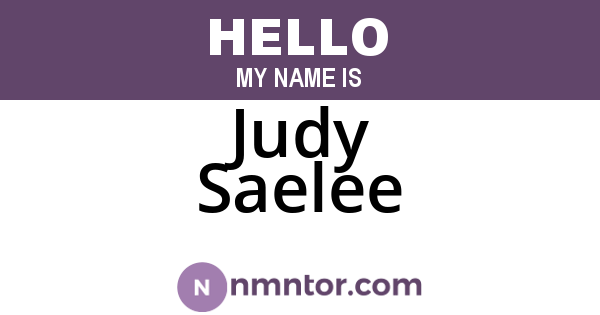 Judy Saelee