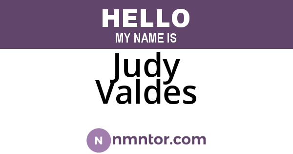 Judy Valdes