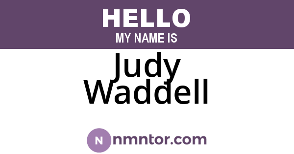 Judy Waddell