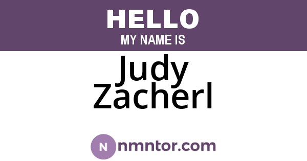 Judy Zacherl