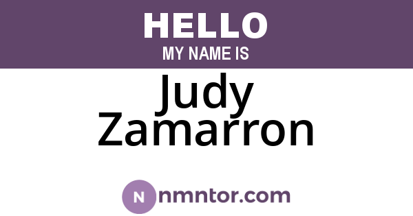 Judy Zamarron
