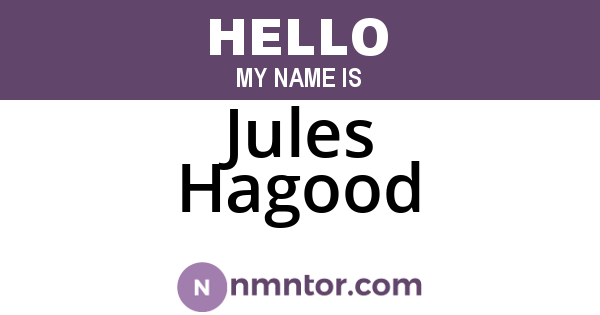 Jules Hagood