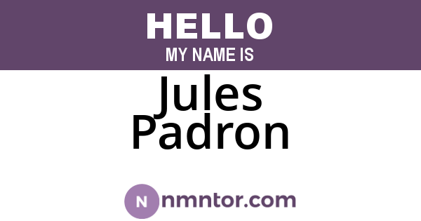 Jules Padron