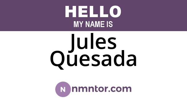 Jules Quesada