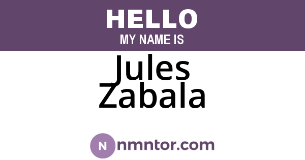 Jules Zabala