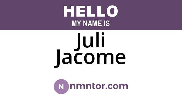Juli Jacome