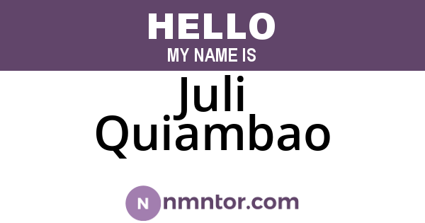 Juli Quiambao
