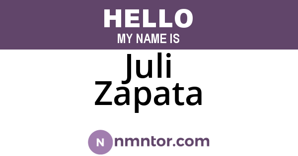 Juli Zapata