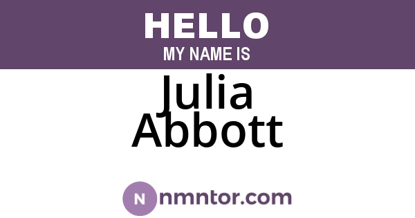 Julia Abbott