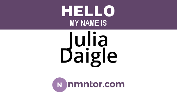 Julia Daigle