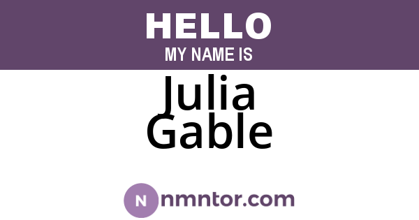 Julia Gable