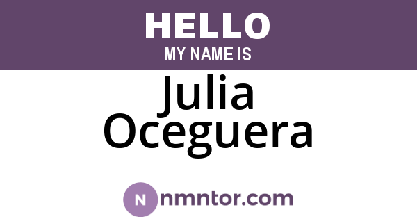 Julia Oceguera