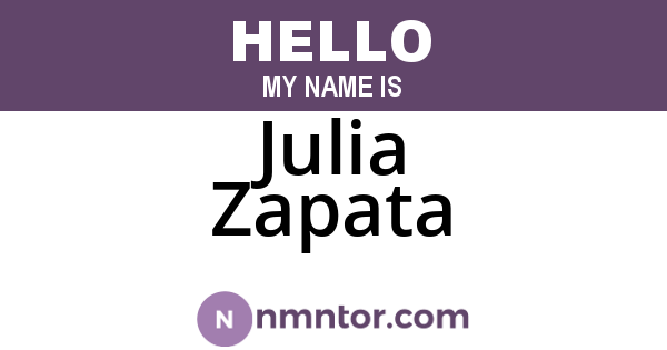 Julia Zapata