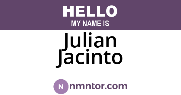 Julian Jacinto