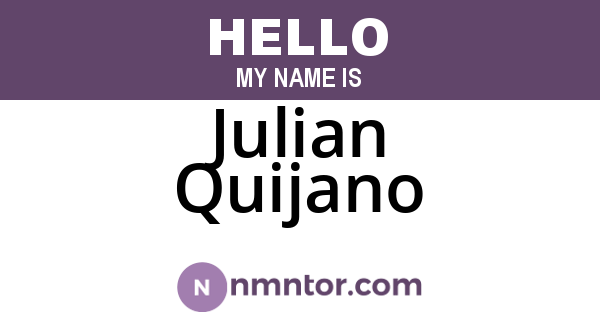Julian Quijano