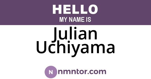 Julian Uchiyama