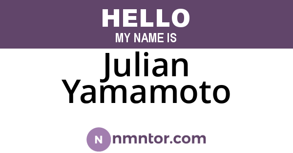 Julian Yamamoto