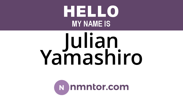 Julian Yamashiro