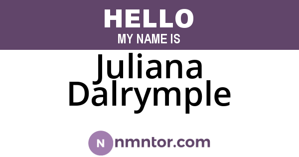 Juliana Dalrymple