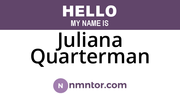 Juliana Quarterman