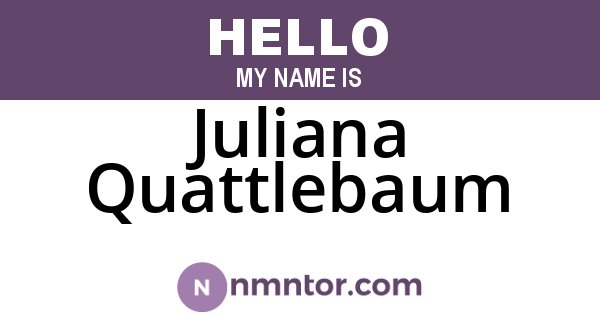 Juliana Quattlebaum