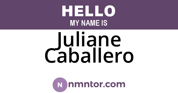 Juliane Caballero