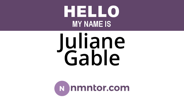 Juliane Gable