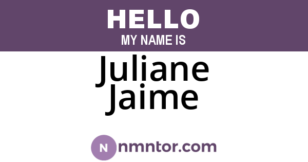 Juliane Jaime