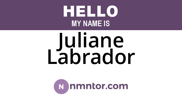 Juliane Labrador