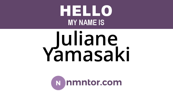 Juliane Yamasaki