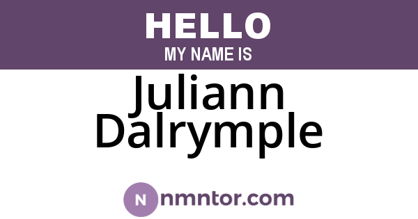 Juliann Dalrymple