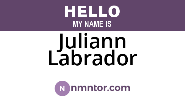 Juliann Labrador