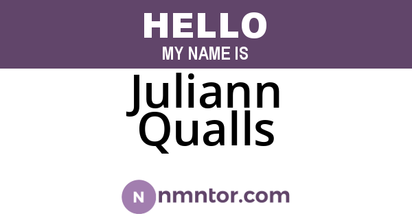 Juliann Qualls