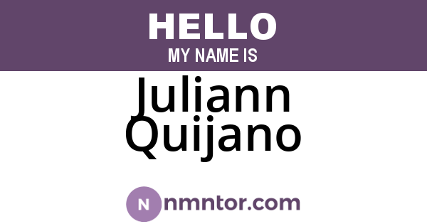 Juliann Quijano