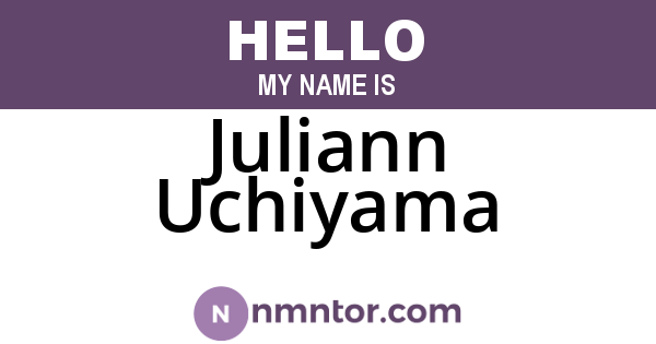 Juliann Uchiyama