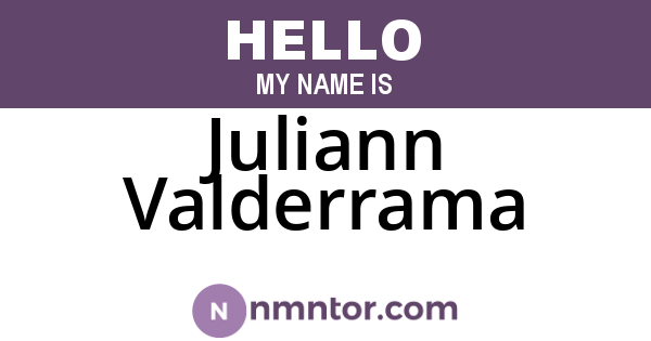 Juliann Valderrama