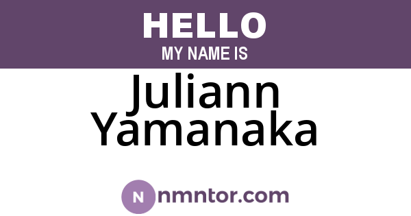 Juliann Yamanaka