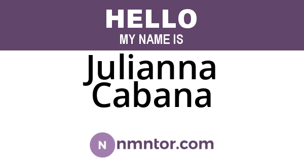 Julianna Cabana