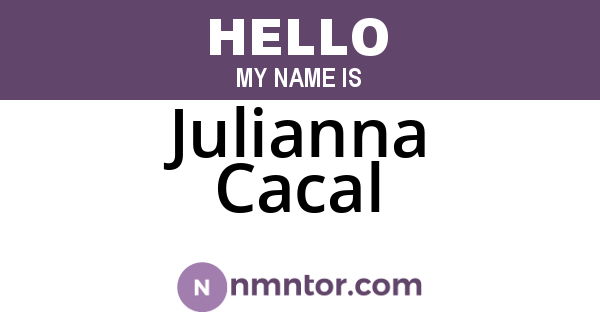 Julianna Cacal