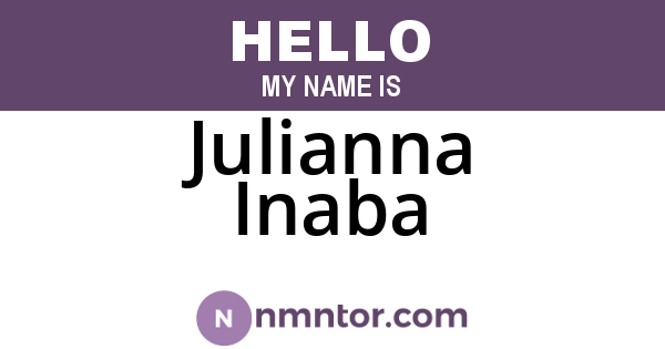 Julianna Inaba